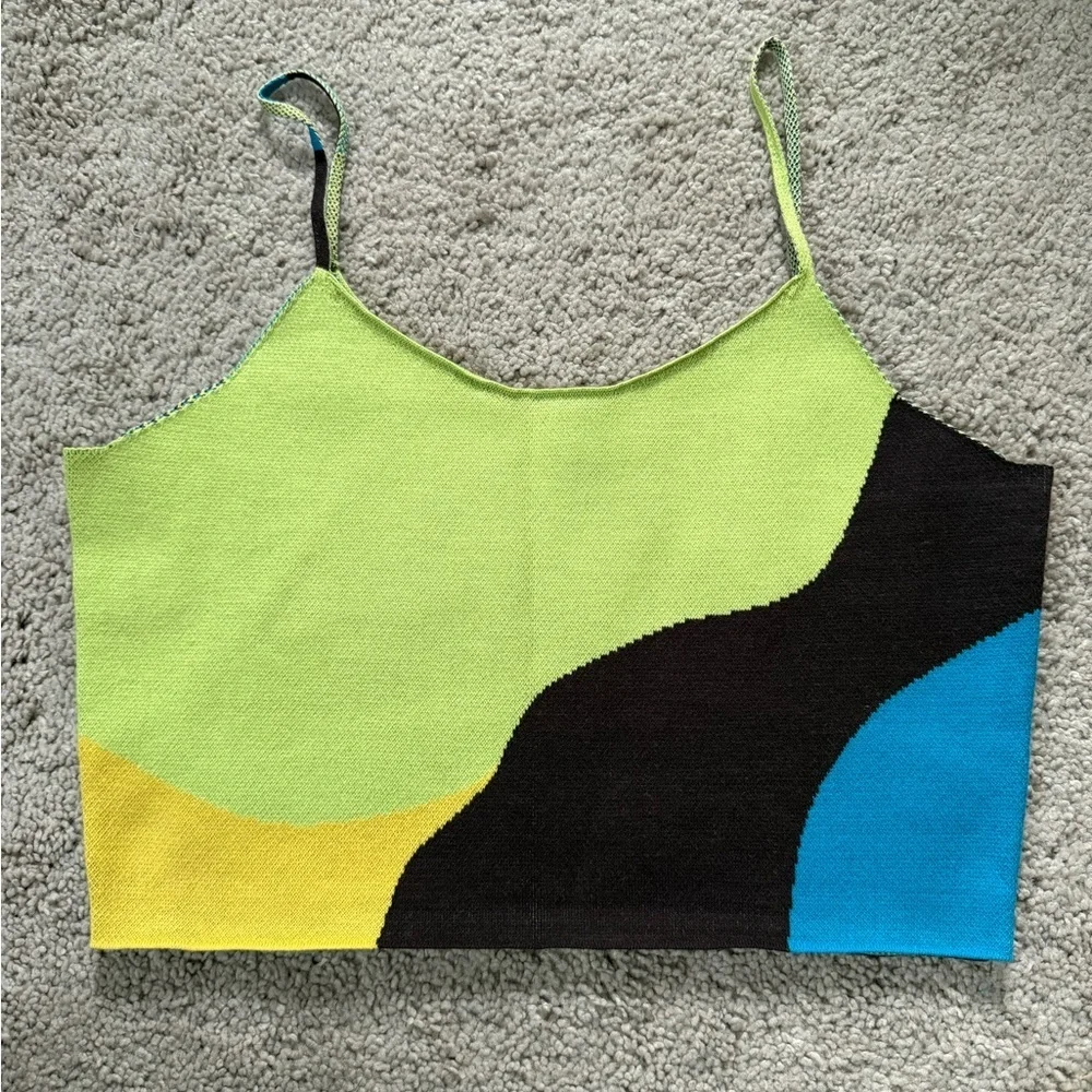 The Mayfair Group Color Block Women's Tank Top